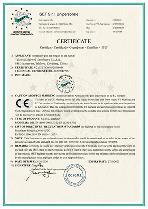 Certification